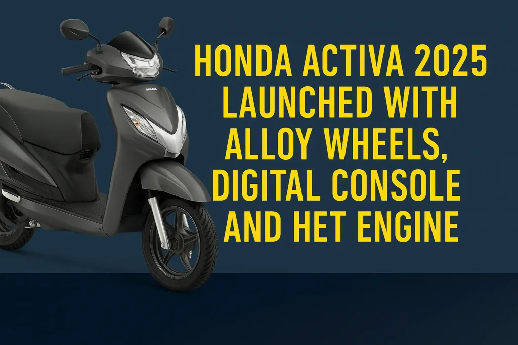 New Honda Activa 2025 Gets Alloy Wheels